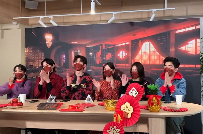 華燈初上6位演員直播與大家一起猜劇情。（圖／翻攝自華燈初上 IG）