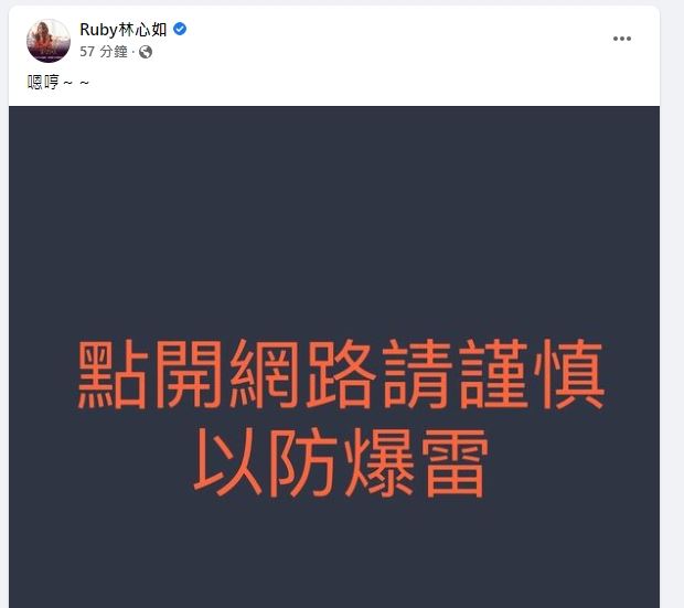 林心如提醒劇迷小心被爆雷。（圖／翻攝自 林心如 臉書）