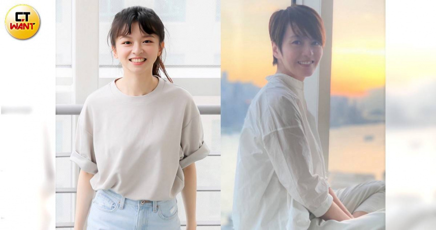 梁詠琪（右）來台拍《聰明鎮》一劇，據悉將與陳妍霏扮演母女檔。（合成圖／翻攝自梁詠琪臉書、CTWANT）