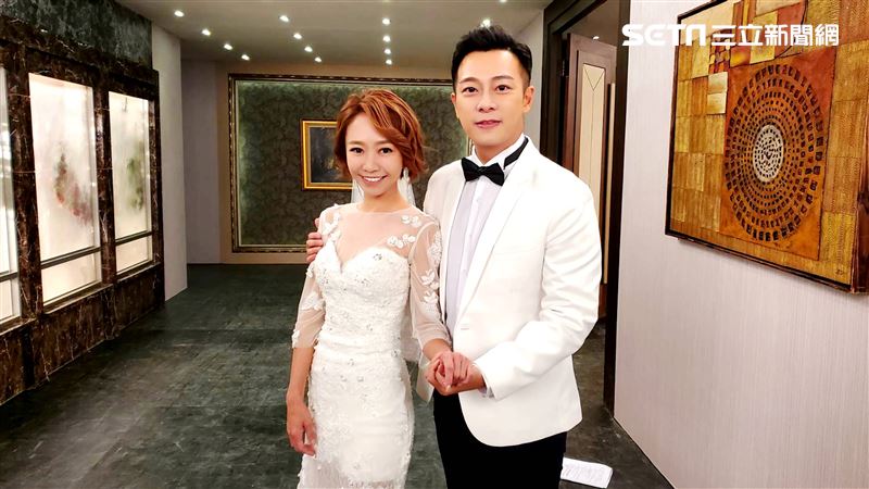 林則希和何依霈昨晚在《一家團圓》舉行婚禮