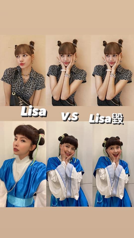 吳婉君改變新造型，頭上兩顆丸子，搭配瀏海，看起來十分可愛。（圖／翻攝自臉書）
