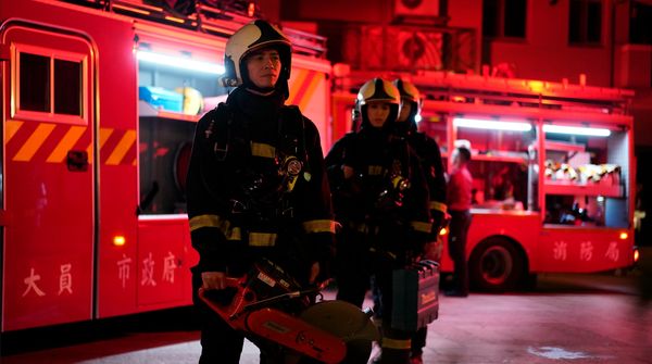 ▲林柏宏《火神的眼淚》殺青至今，聽到消防車救護車，會在心裡替學長姐加油。（圖／民視提供）