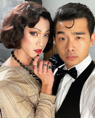 ▲▼胡瑋杰貼臉同框吳慷仁。(圖/翻攝自臉書/胡瑋杰)