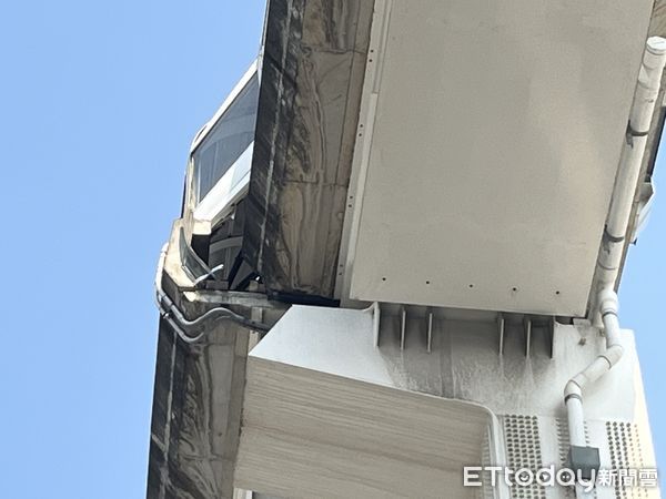 ▲▼0403地震,新北環狀線軌道基樁位移。(圖/記者許靖騏攝)