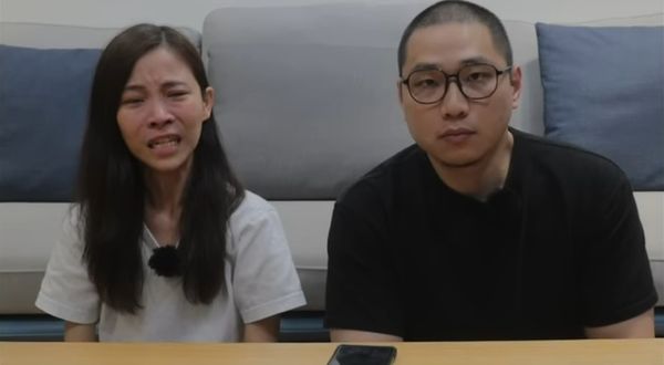 ▲▼合照蔣萬安被親綠醫師出征　百萬YTR哭了：妳有點進來看完嗎？。（圖／翻攝「許伯&簡芝—倉鼠人」YouTube）