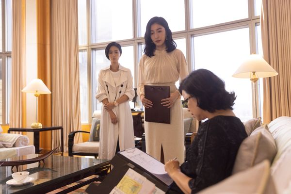 ▲桂綸鎂《台北女子圖鑑》「追夢系男友」林柏宏、「獨身系男友」張孝全。（圖／Disney+提供）