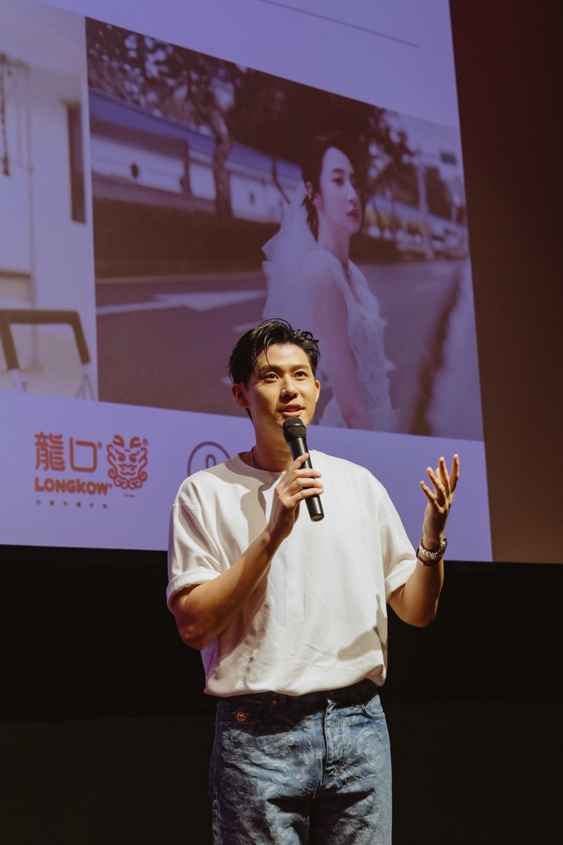 李玉璽出席「慶祝」特映會，分享拍攝心境。圖／寬想國際娛樂提供
