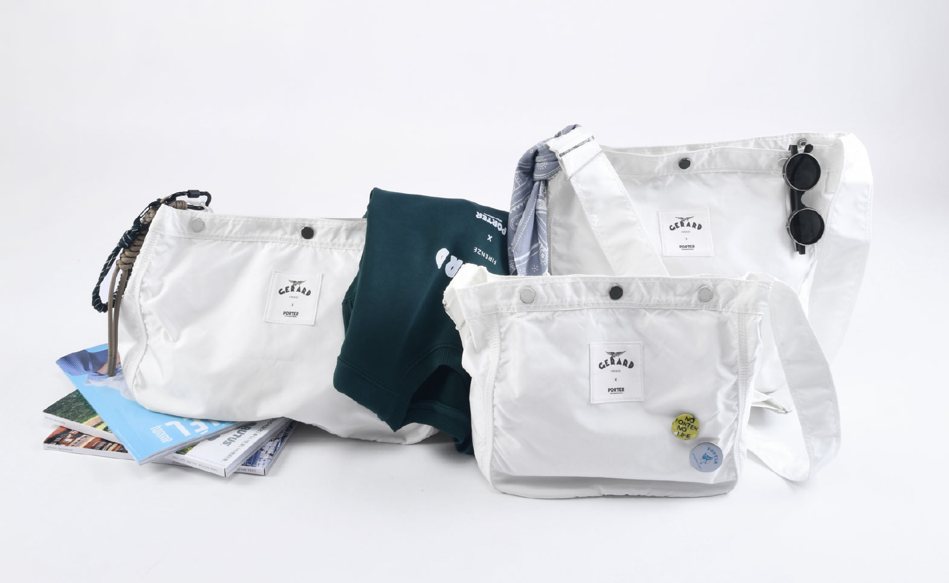 AIR EDITION斜背包，首次採用安全氣囊布料，共推出三種袋型，5,150～5,850元。圖／PORTER INTERNATIONAL提供