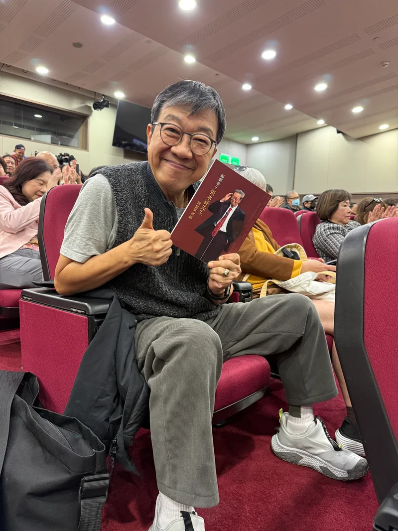 曹啟泰出席「編劇泰斗張永祥先生回憶與回顧」簽書會。圖／台北市電影委員會提供