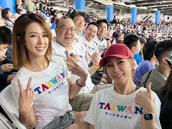 ▲《天道》黃瑄跟一票人台北大巨蛋看球賽。(圖/三立提供)