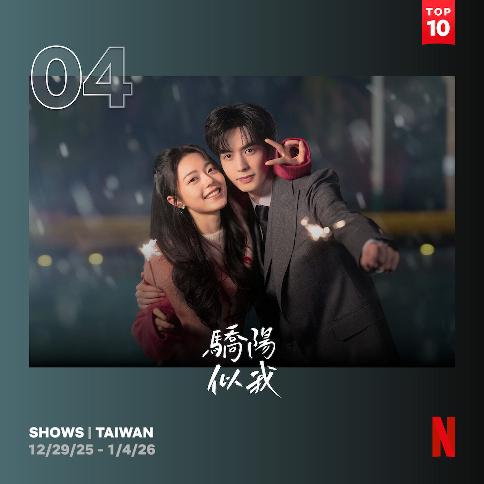 ▲▼宋威龍《驕陽似我》台灣Netflix週榜第4。（圖／Netflix）