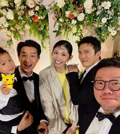 ▲李千娜、黃尚禾參加曾智希、陳志強婚禮。（圖／翻攝自Instagram／n_a_n_a_l_e_e）