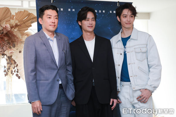 ▲▼《星空下的黑潮島嶼》媒體茶敘-曹佑寧、夏騰宏、段鈞豪。(圖/記者周宸亘攝)