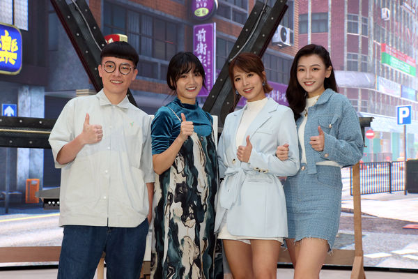 ▲世新大學「LVS智能攝製基地」。游小白、Dora、王上菲、林芷芸。（圖／世新大學提供）