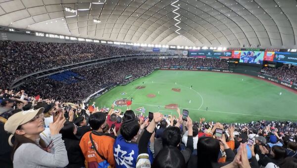 ▲游書庭到日本看WBC。（圖／翻攝自Facebook／游書庭）