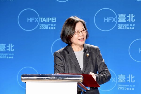 ▲▼總統蔡英文於哈利法克斯國際安全論壇（HFX）閉門致詞。（圖／蔡英文辦公室提供）