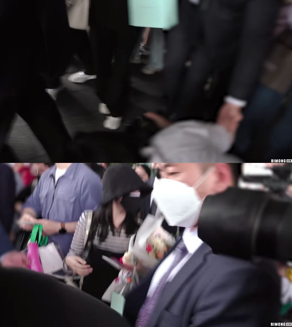 ▲IU要保全不要推那麼用力。（圖／翻攝自YouTube／비몽）