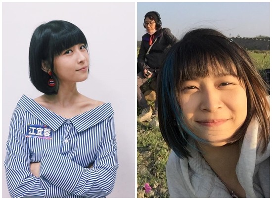▲江宜蓉和寫真女星天野麻菜有幾分神似。（圖／翻攝自江宜蓉臉書、天野麻菜推特）