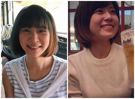 ▲江宜蓉和寫真女星天野麻菜有幾分神似。（圖／翻攝自江宜蓉臉書、天野麻菜推特）