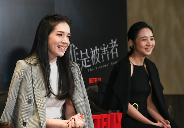 ▲許瑋甯、黃河、李沐《誰是被害者》聯訪。（圖／Netflix提供）