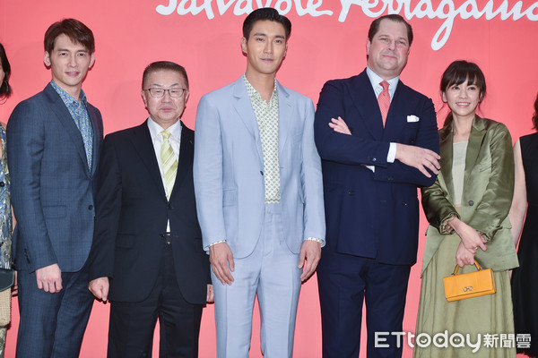 ▲▼崔始源、陳意涵、溫昇豪出席為時尚站台Salvatore Ferragamo。(圖/記者張一中攝)