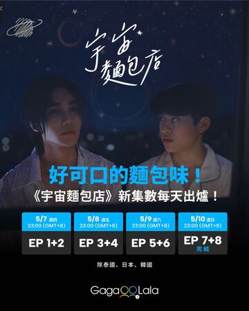 泰星跨海提告／羅杰夫提91萬禁播《宇宙麵包店》　gagaoolala：照常營業