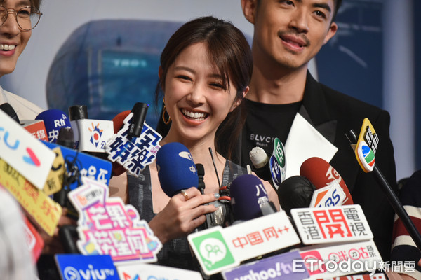 ▲邵雨薇出席路台灣Express記者會。（圖／記者林敬旻攝）