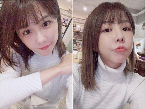 ▲▼邵雨薇3秒換頭。（圖／翻攝自邵雨薇臉書）